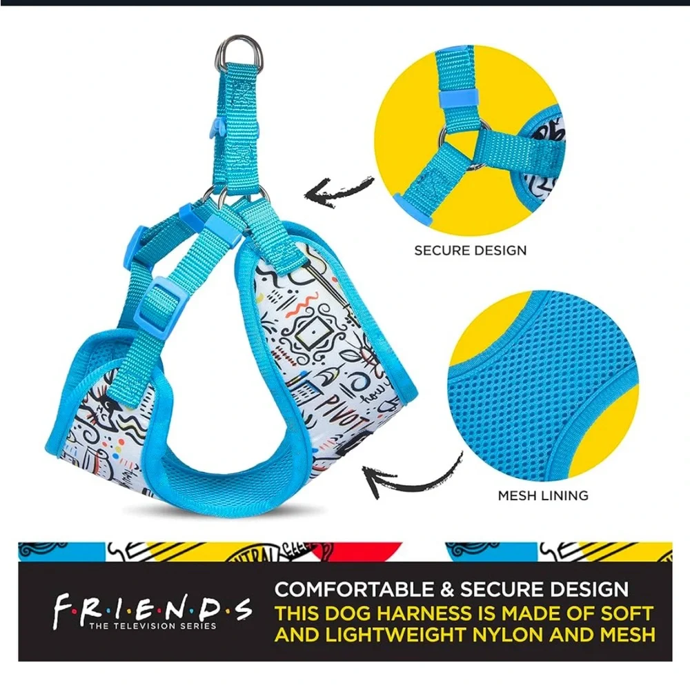 New Fetch Friends City Doodle Comfortable No Pull Harness M